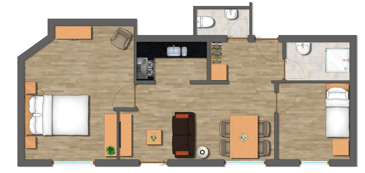 Haus Kleiner Turm Apartment Schruns Exterior photo